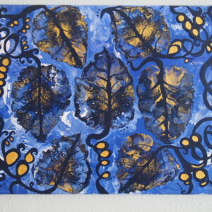 Painting with Gold Leaves