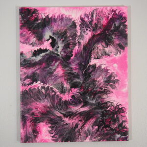 Pink Painting with Black