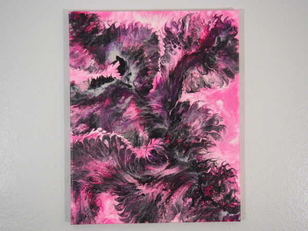 Pink Painting with Black