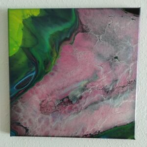 Pink Agate Geode Painting