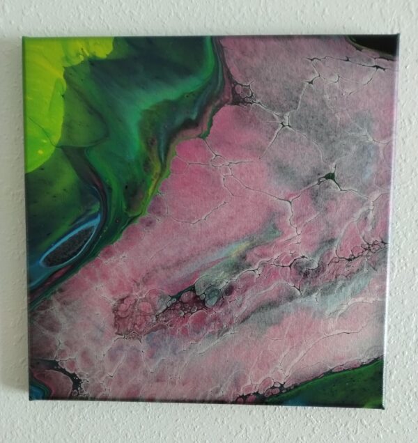 Pink Agate Geode Painting